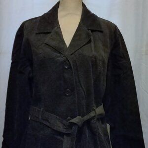 corduroy belted jacket